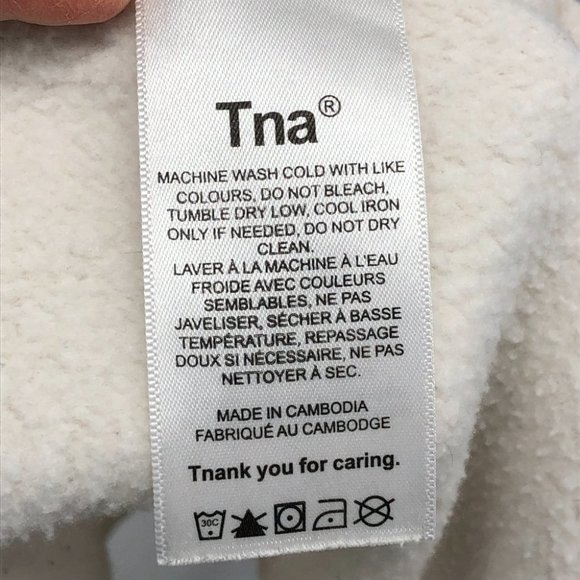 Aritzia Tna Oatmeal Cozy Fleece Perfect Hi-Rise Mini High-waisted sweatshorts S - Picture 12 of 14